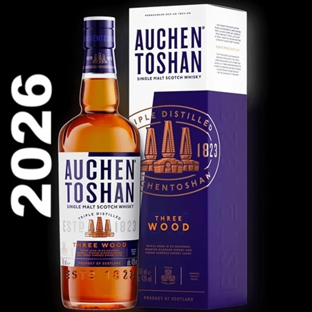 Botella de Auchentoshan Three Wood