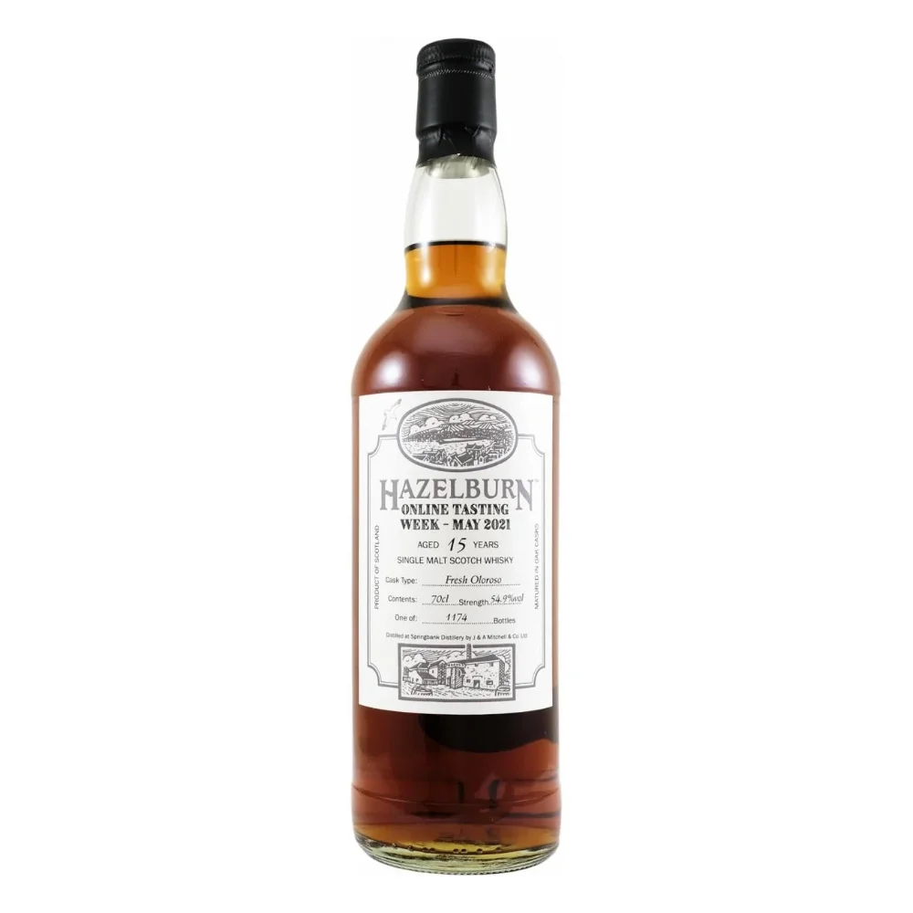 Botella de Hazelburn 15 - Online Tasting Week May 2021