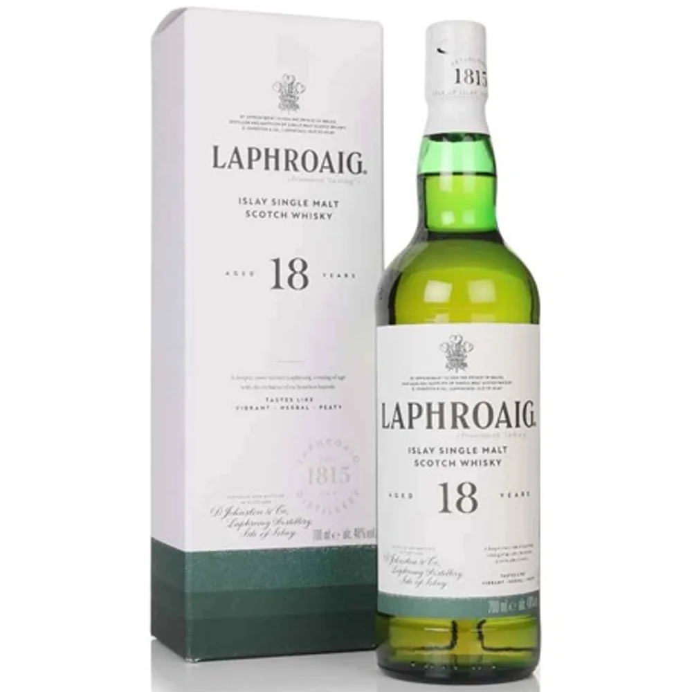 Botella de Laphroaig 18