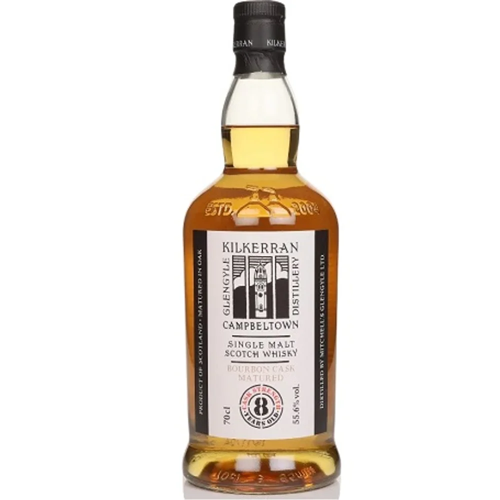 Botella de Kilkerran 8 Cask Strength Bourbon Cask Matured