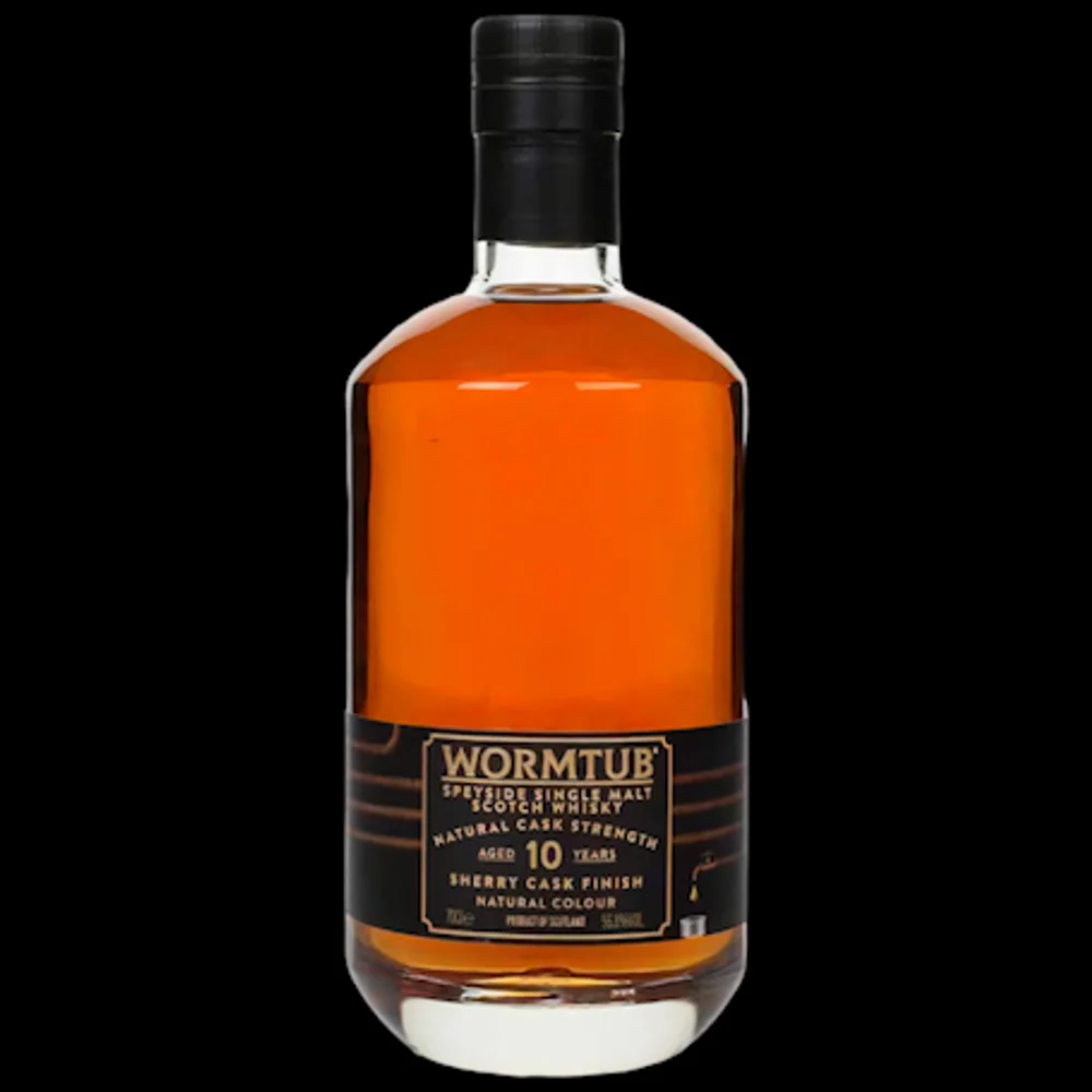 Botella de Wormtub 10 Sherry Cask Cask Strength