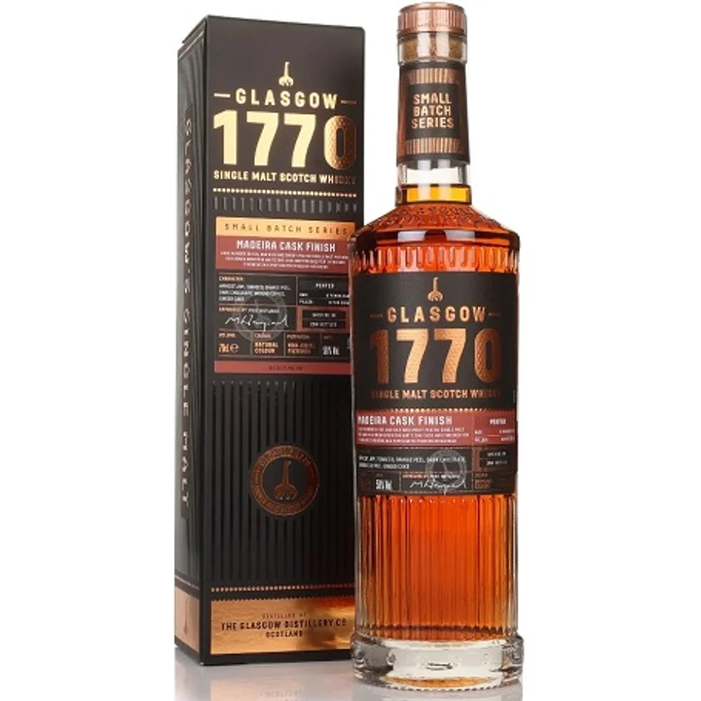 Botella de Glasgow 1770 Madeira Cask Finish (Peated)