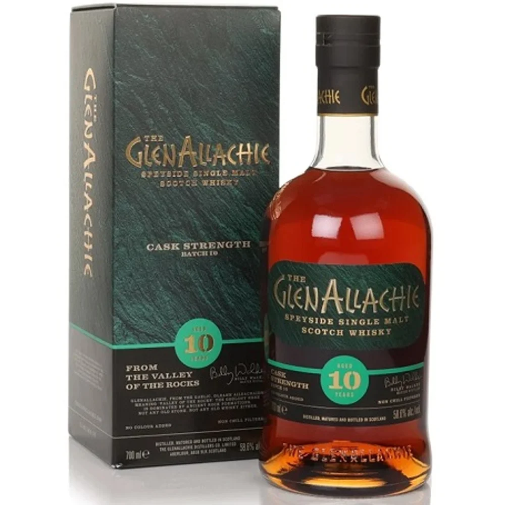 Botella de Glenallachie 10 Cask Strength Batch 10