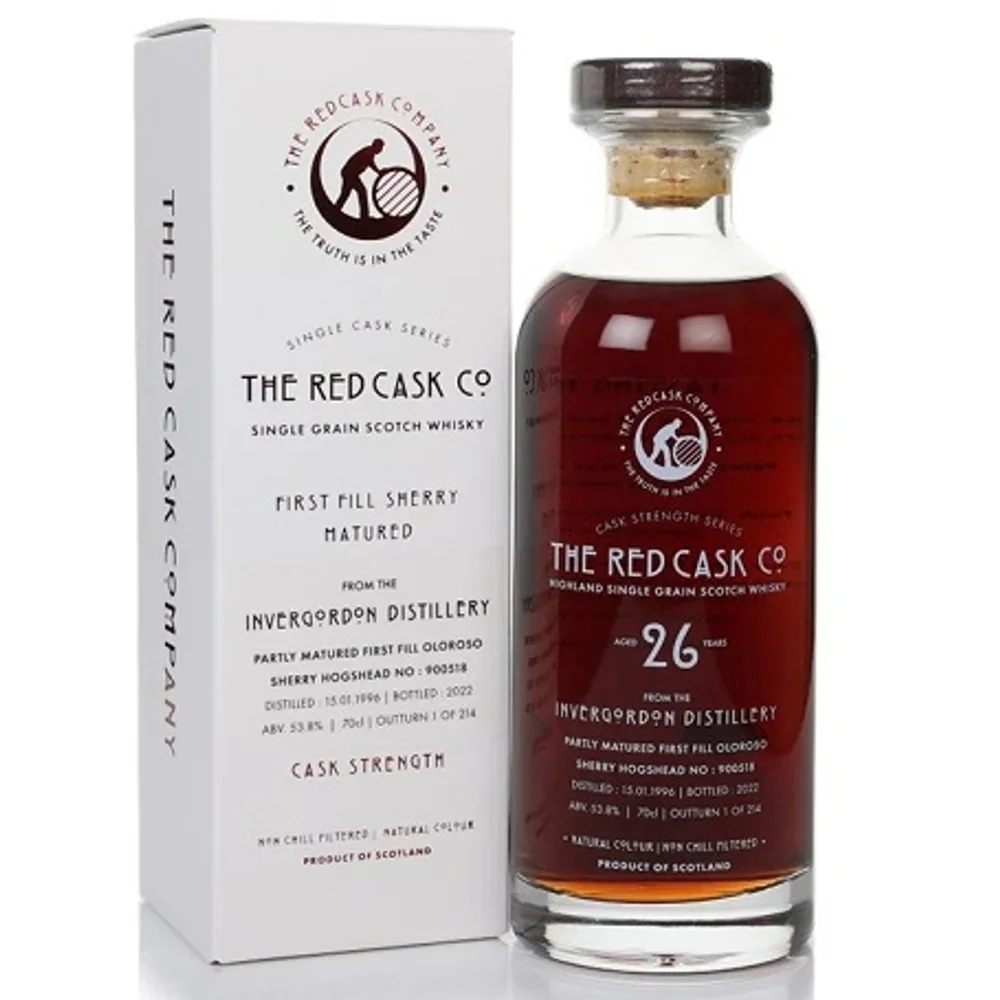 Botella de Invergordon 26 1996 (Cask 900518) - Single Cask Series (the Red Cask Company)