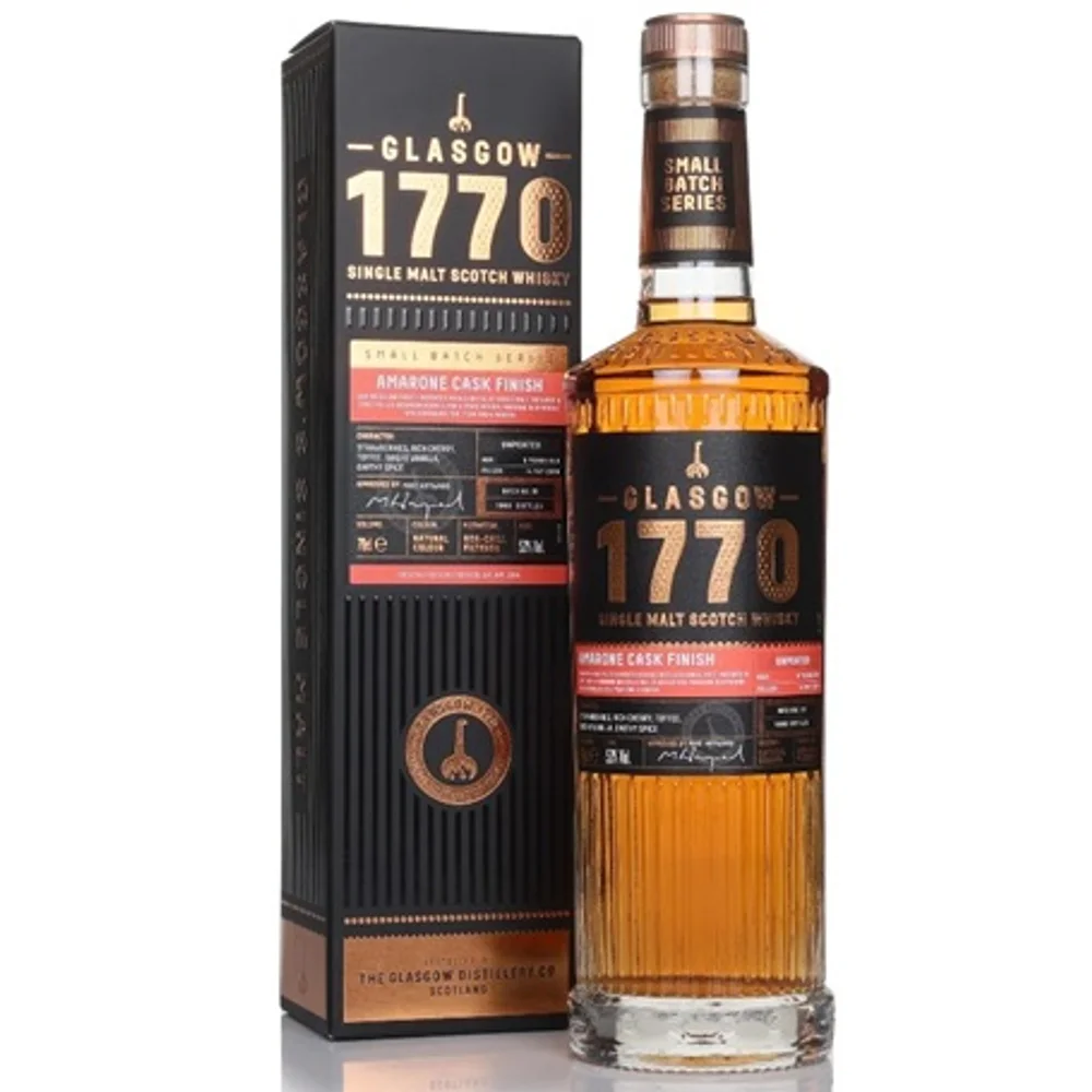 Botella de Glasgow 1770 Amarone Cask Finish - Unpeated