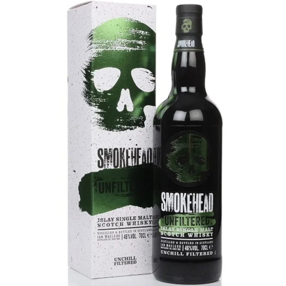 Botella de Smokehead Unfiltered