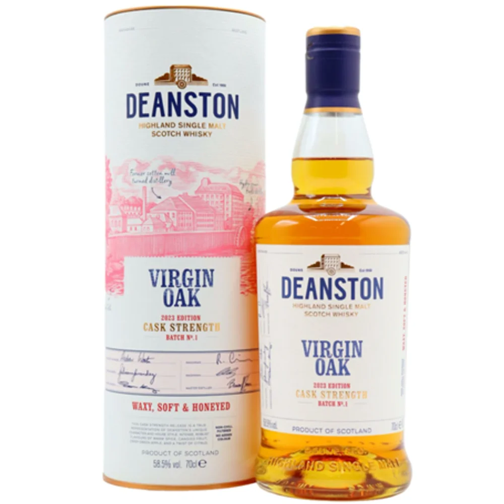 Botella de Deanston Virgin Oak Cask Strength