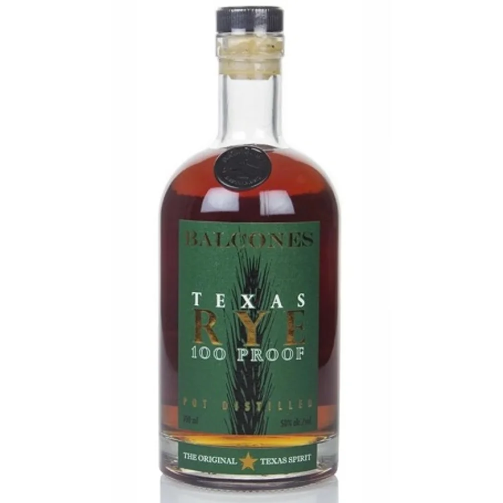 Botella de Balcones Texas Rye 100 Proof