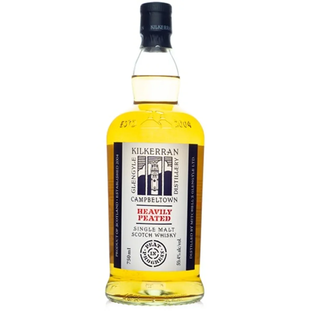 Botella de Kilkerran Heavily Peated Batch No. 9