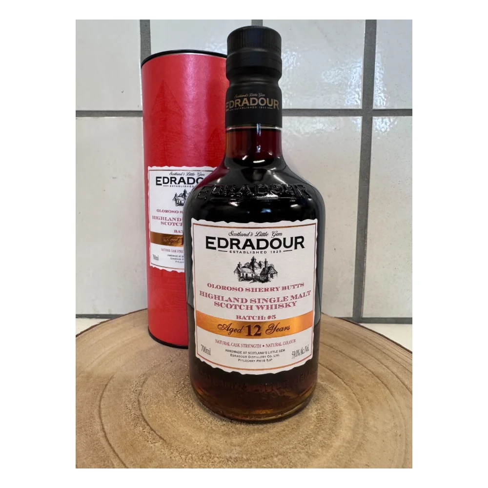 Botella de Edradour 12 2013 Sherry Cask Strength Batch #5