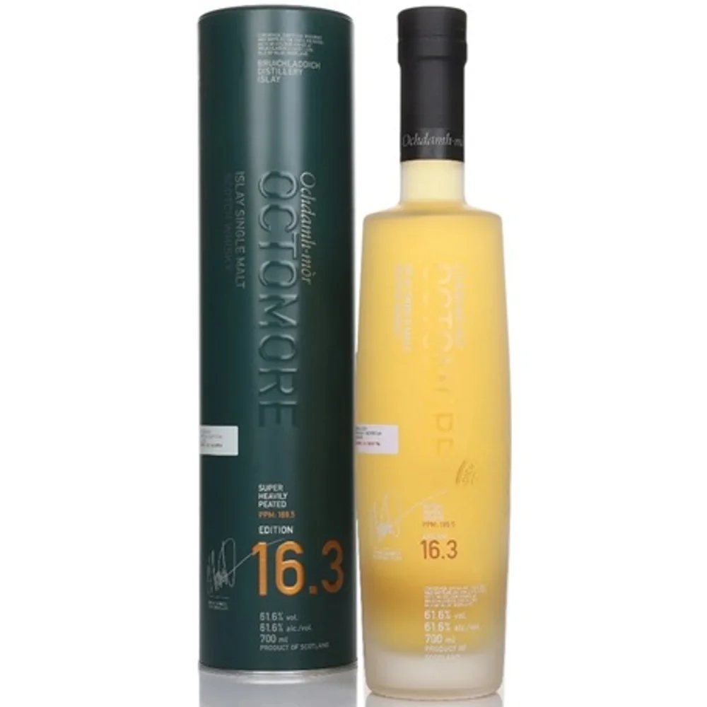 Botella de Octomore 16.3