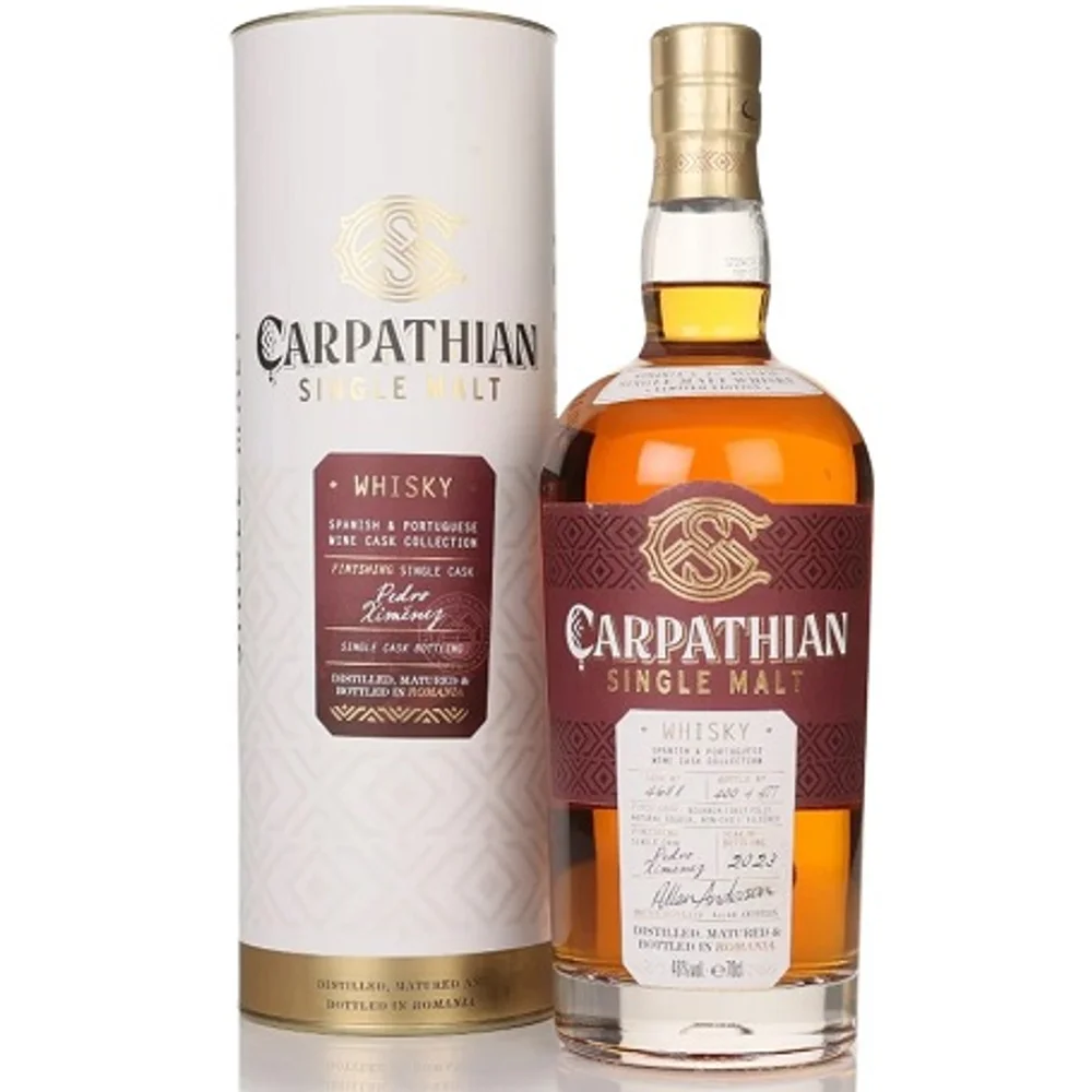 Botella de Carpathian Pedro Ximénez Finish - Spanish & Portuguese Wine Cask Collection