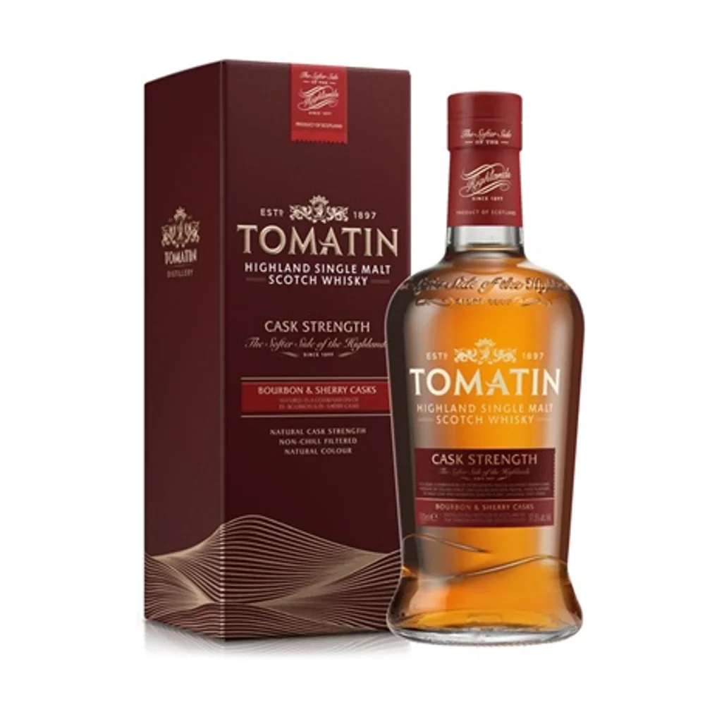 Botella de Tomatin Cask Strength