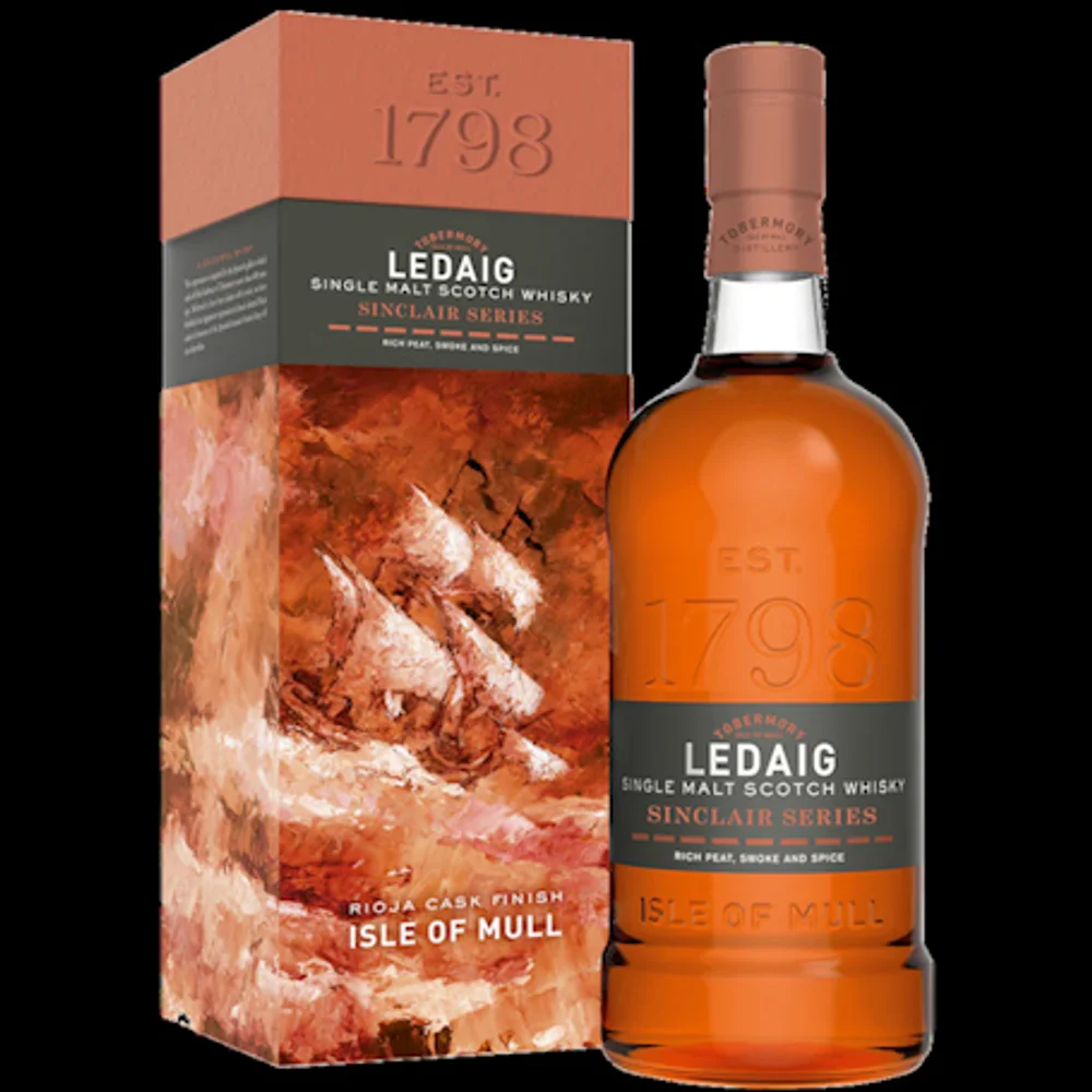 Botella de Ledaig Rioja Cask