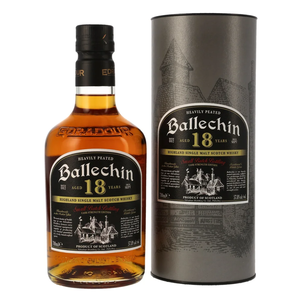 Botella de Edradour Ballechin 18 Batch 2 - Cask Strength Edition