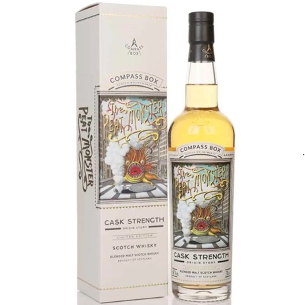 Botella de Compass Box Peat Monster Cask Strength